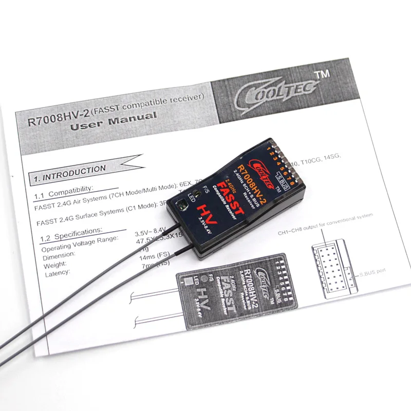 NEW Cooltech R7008HV-2 Futaba  - Receiver Sbus 8Ch 评论和价格