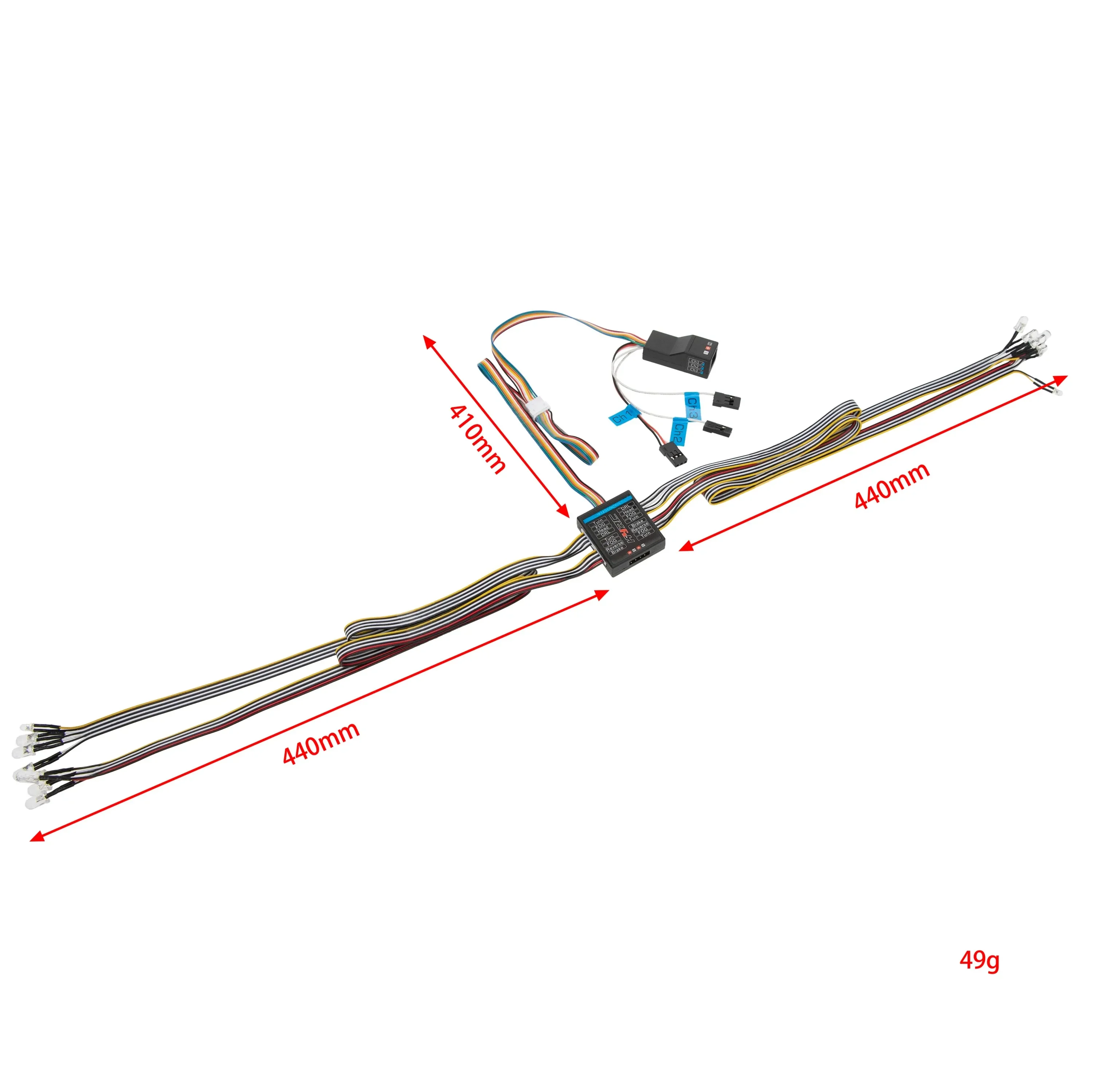 RC Car 1/8 1/10 RC Car 14 LED  - Rc Hobby Toucan 评论和价格