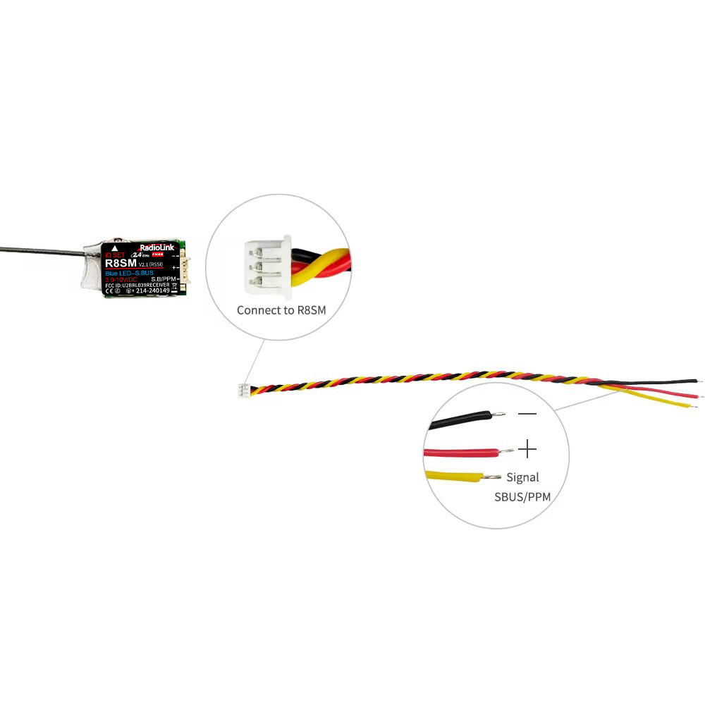 RadioLink R8SM 8CH 2.4GHz Supe - Receiver Sbus 8Ch 评论和价格
