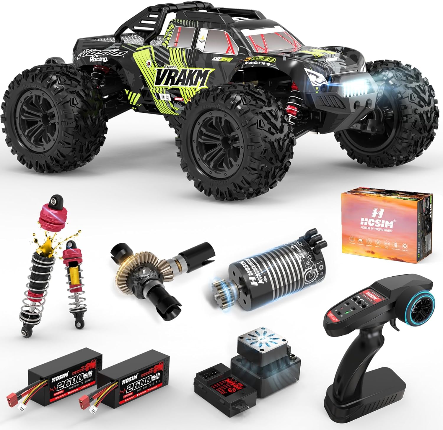 Adult Brushless RC Car, 1/10 S - Rc Hobby Grade Monster Truck 评论和价格